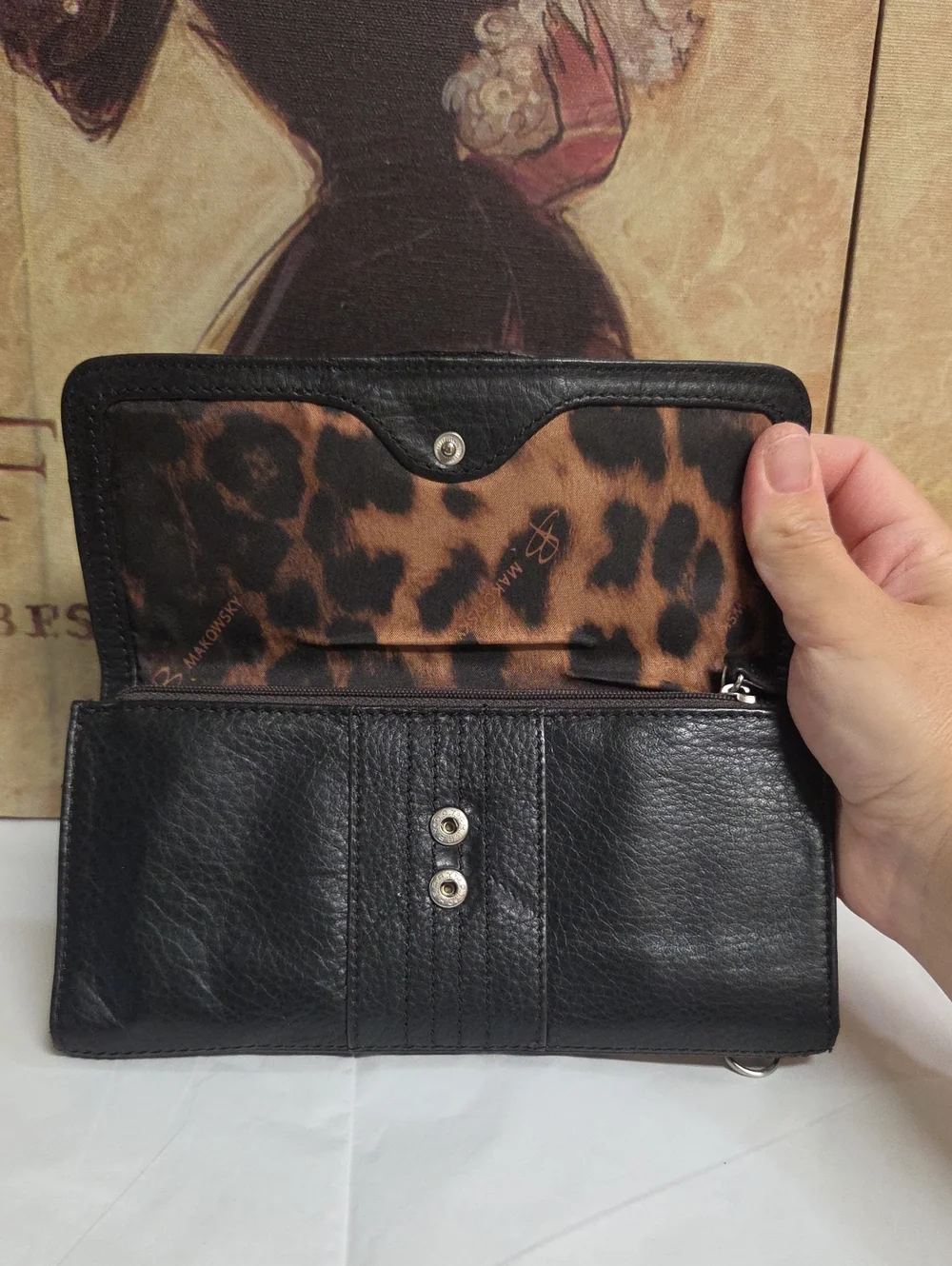 B Makowsky Leather Wallet